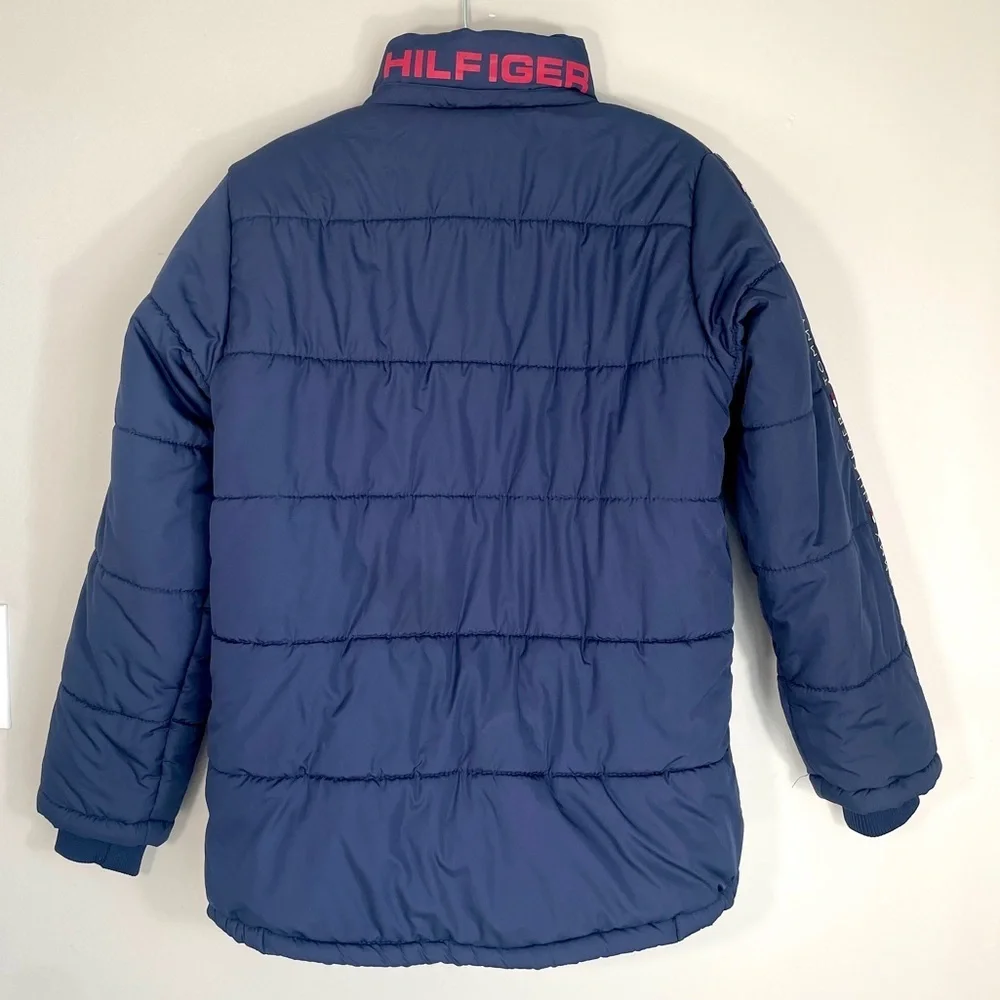 Tommy Hilfiger Navy Puffer Jacket | Youth L 14/16